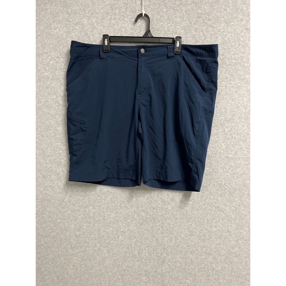 Columbia Sportswear Omni Shade Fishing Shorts Mens 42 Navy Blue Mesh Lined